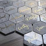 Wedding Place Cards - Custom Marble Place Cards | Personalized Marble Coasters | Hand Lettering Marb | Amazon (US)