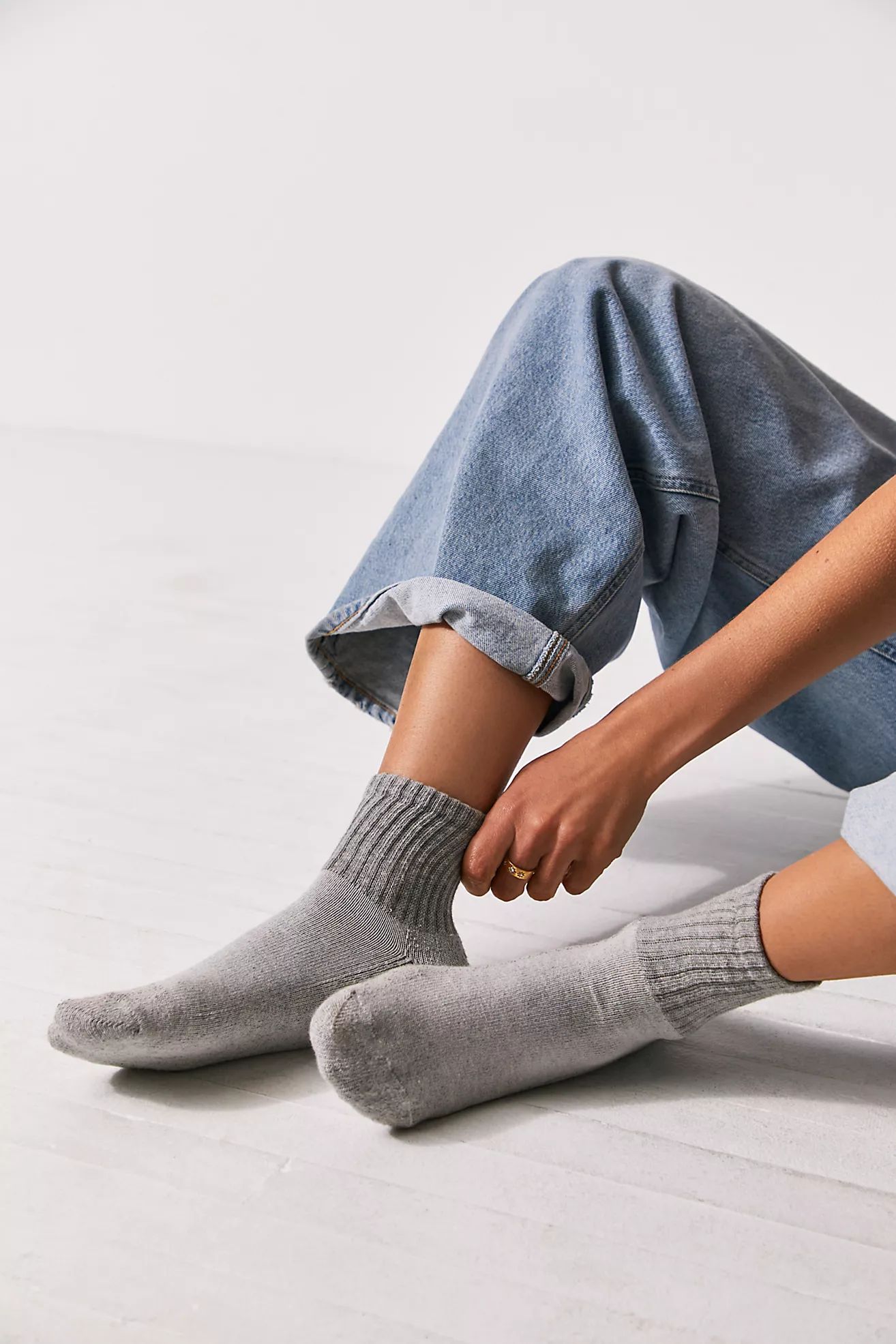 Solid Shortie Crew Socks | Free People (Global - UK&FR Excluded)