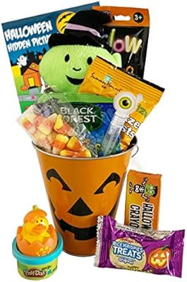 Filled Halloween Basket - For Young Kid Child Toddler - Small Halloween Bucket, Halloween Toys, a... | Amazon (US)