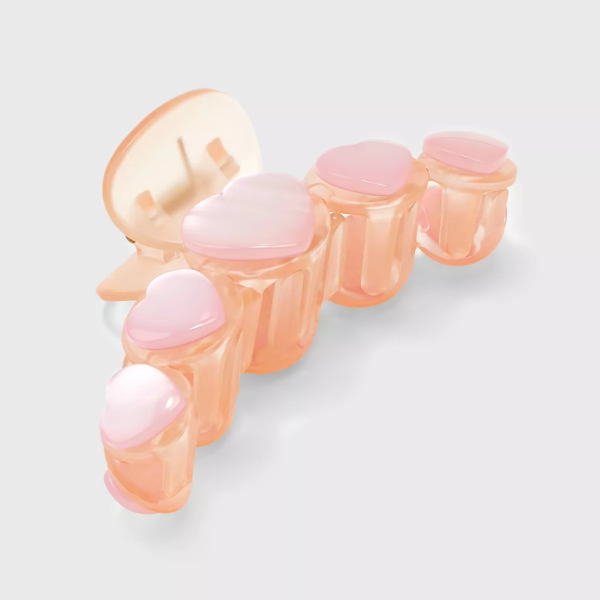 Heart Shape Pearlized Stones Claw Hair Clip - A New Day™ | Target