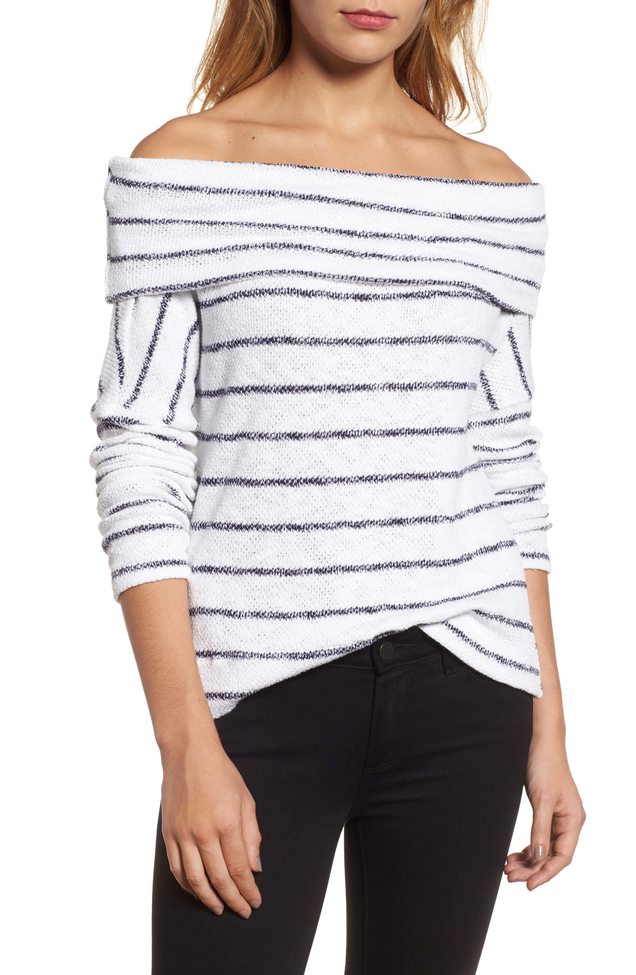 Convertible Neck Knit Pullover | Nordstrom