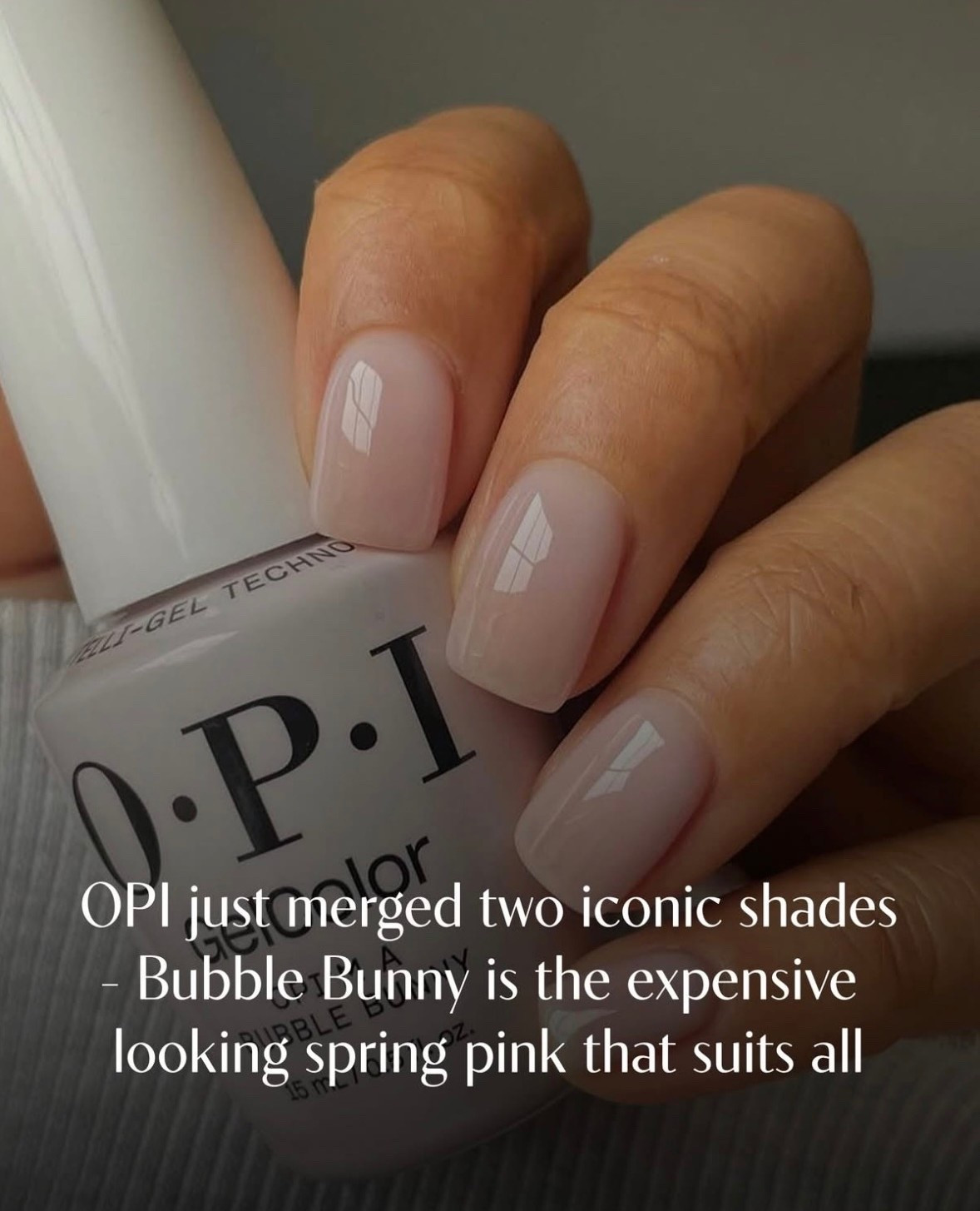 🐰 BUBBLE BUNNY IS HERE! 🛁
This is officially my favorite—the perfect mix of OPI Bubble Bath and Funny Bunny, now all in one bottle! ✨
The Breakdown
• LOVE: That iconic, soft-white-meets-pink glow.
• TALK: I’m obsessed—but have you tried it yet? * 
KNOCK: No more DIY mixing. Just one bottle and you're done!

Drop a 💅 if this is your new go-to!

#OPI #BubbleBunny #BubbleBath #FunnyBunny #NailTrends 

Nails | Manicure | NewNails | FreshNails

#LTKdayinmylife #LTKselfcare #LTKBeauty