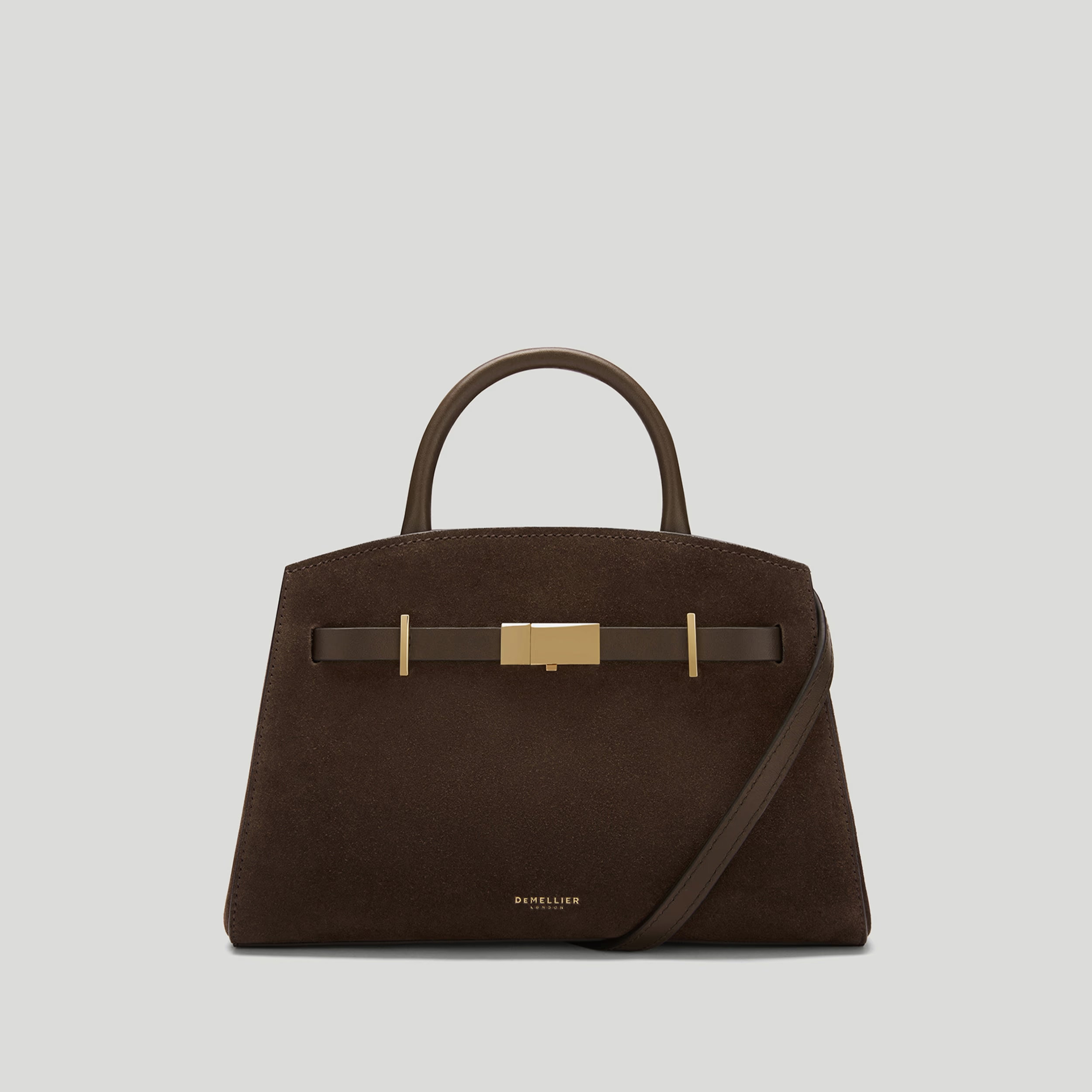 The Small Hudson | Mocha Suede & Mocha Smooth | DeMellier | DeMellier