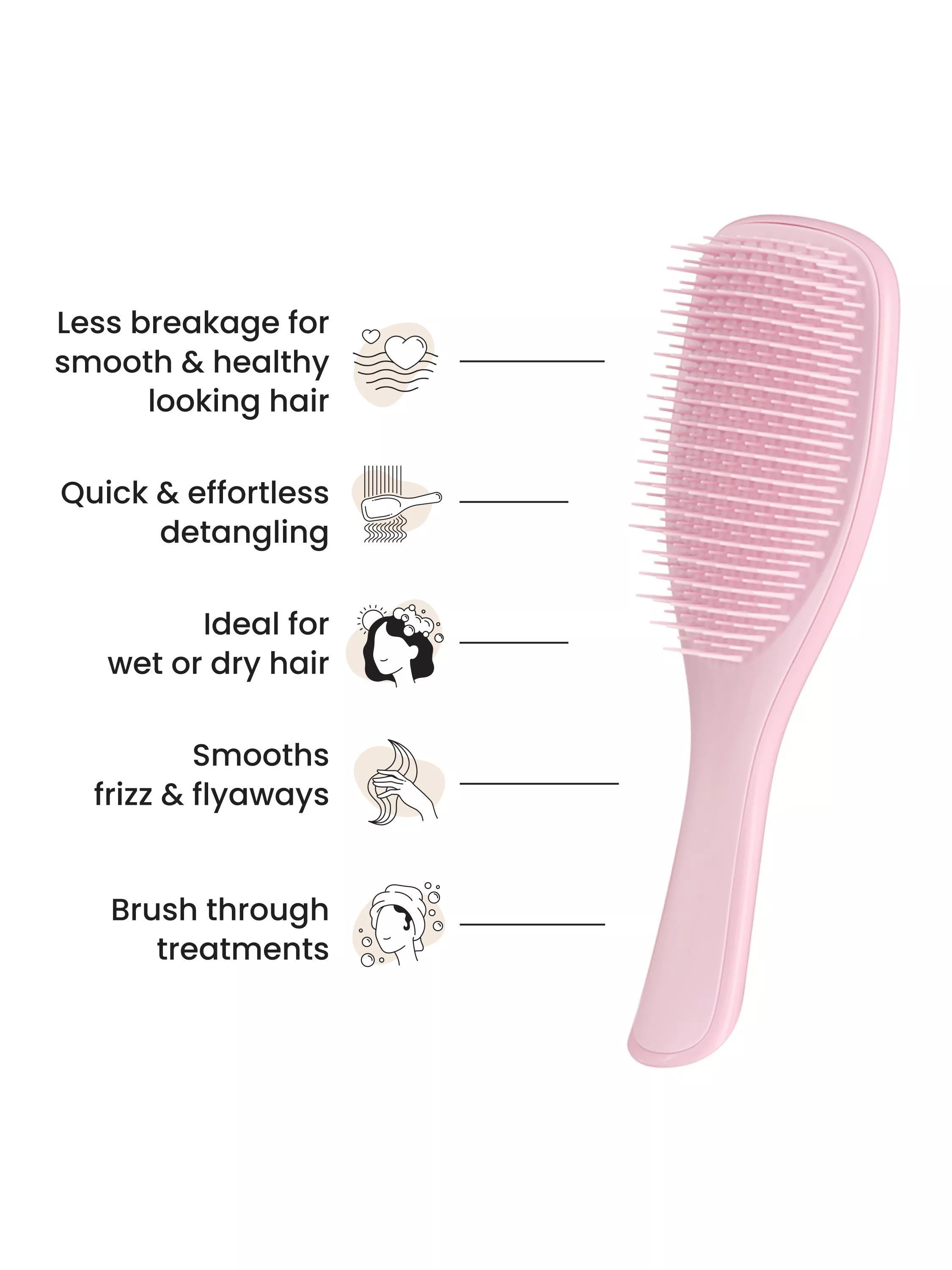 Tangle Teezer The Ultimate Detangler Hair Brush, Millennial Pink | John Lewis (UK)