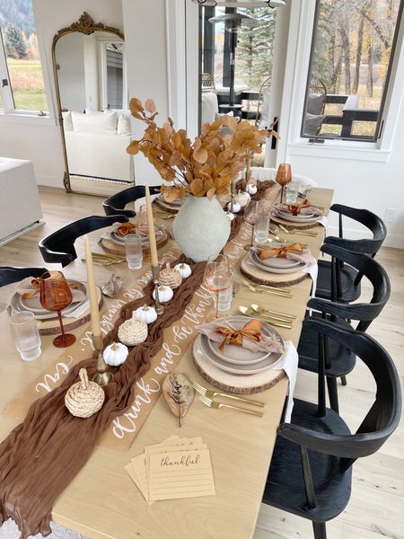 HOME \ thanksgiving table decor🍂

Dining room
Place setting
Amazon 

#LTKSeasonal #LTKhome #LTKparties