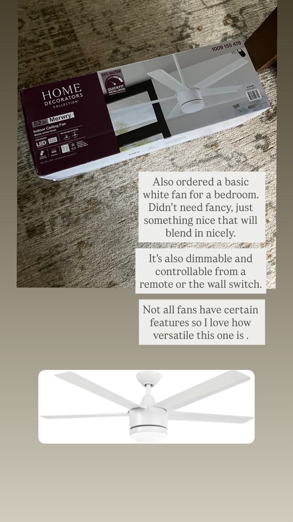 The perfect white fan for any space. 

#LTKHome