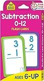 School Zone - Subtraction 0-12 Flash Cards - Ages 6 and Up, 1st Grade, 2nd Grade, Numbers 0-12, Math | Amazon (US)