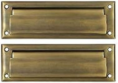 MAIL SLOT 8-7/8IN WITH BACK PLATE ANTIQUE BRASS | Amazon (US)
