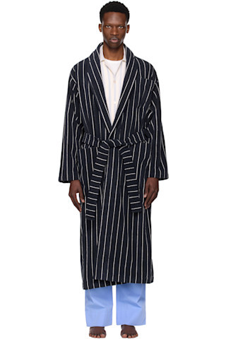 Navy Terry Classic Bathrobe | SSENSE