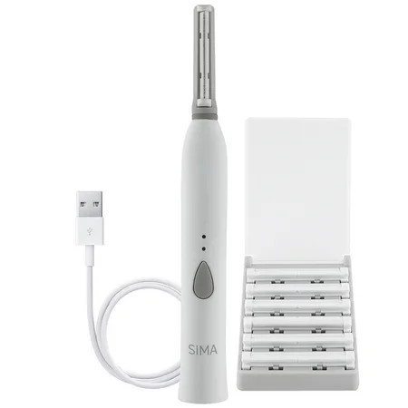 ($29 Value) Spa Sciences SIMA Electric Dermaplaning Tool- Facial Exfoliation and Hair Removal Sys... | Walmart (US)