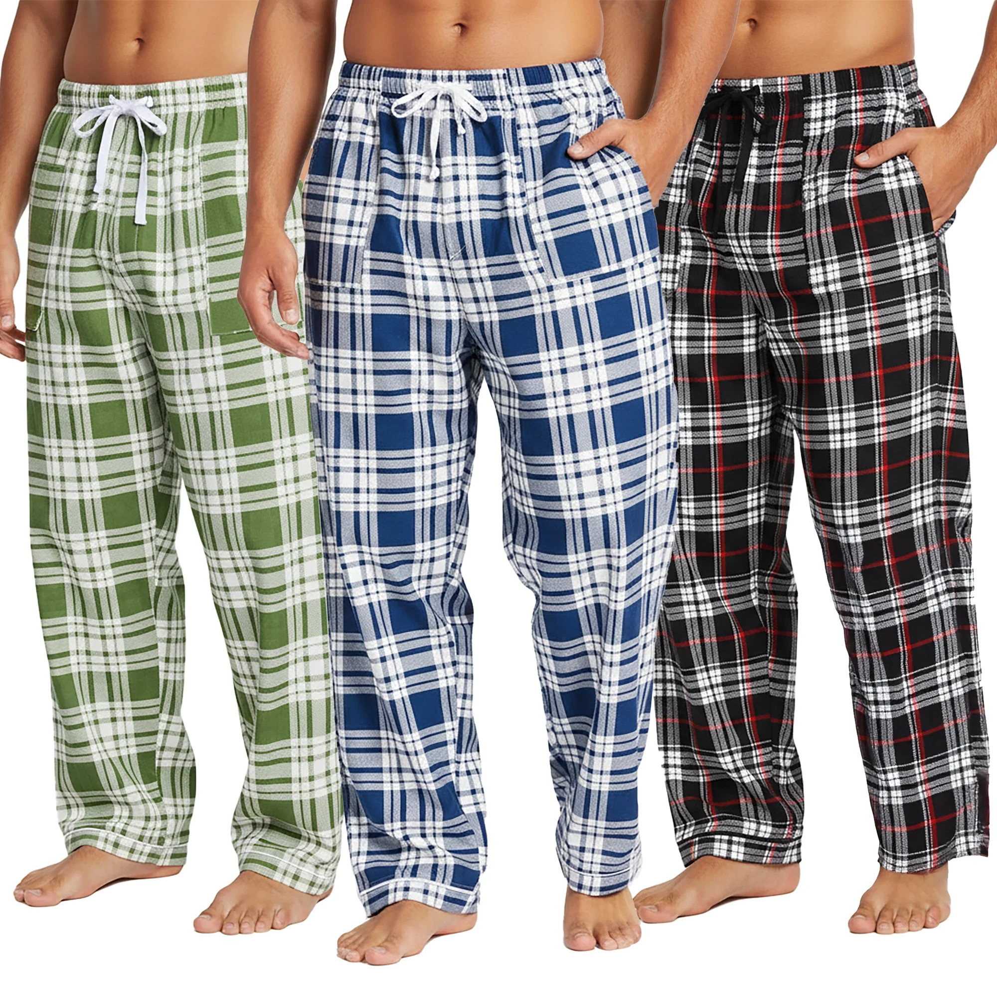 Espada Menswear Men's COZY Flannel Pajama Pants (3-Pack) | Walmart (US)
