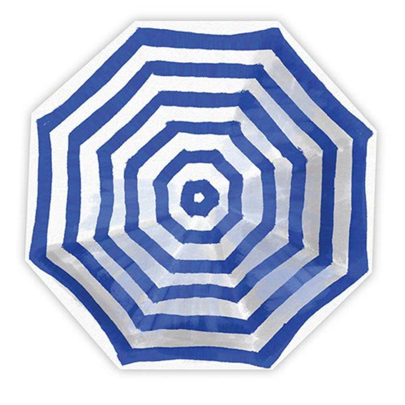 Blue and White Umbrella Cocktail Napkins, Set of 20 Umbrella Shaped Beverage Napkins | Etsy (US)
