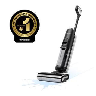 FloorWasher FlashDry 6 Series Bagless Cordless Wet/Dry Mop and Vacuum forHard Floors in Black w/s FlashDry Self-Cleaning | The Home Depot