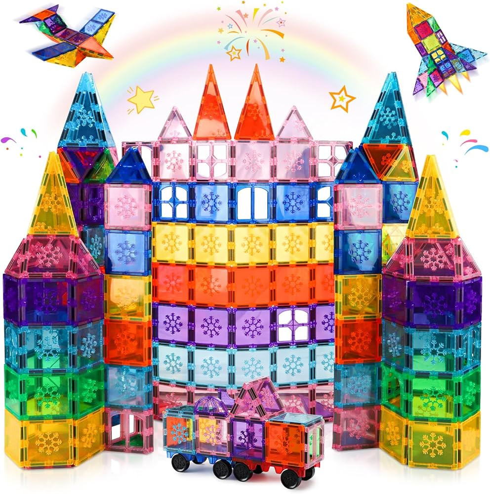 Xekel 100PCS Magnetic Tiles, Magnetic Building Blocks STEM 3D Educational Construction Preschool ... | Amazon (UK)