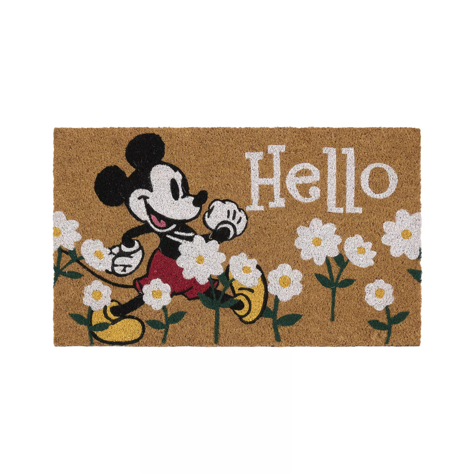 Disney's Mickey Mouse Floral Coir Indoor / Outdoor Door Mat | Kohl's