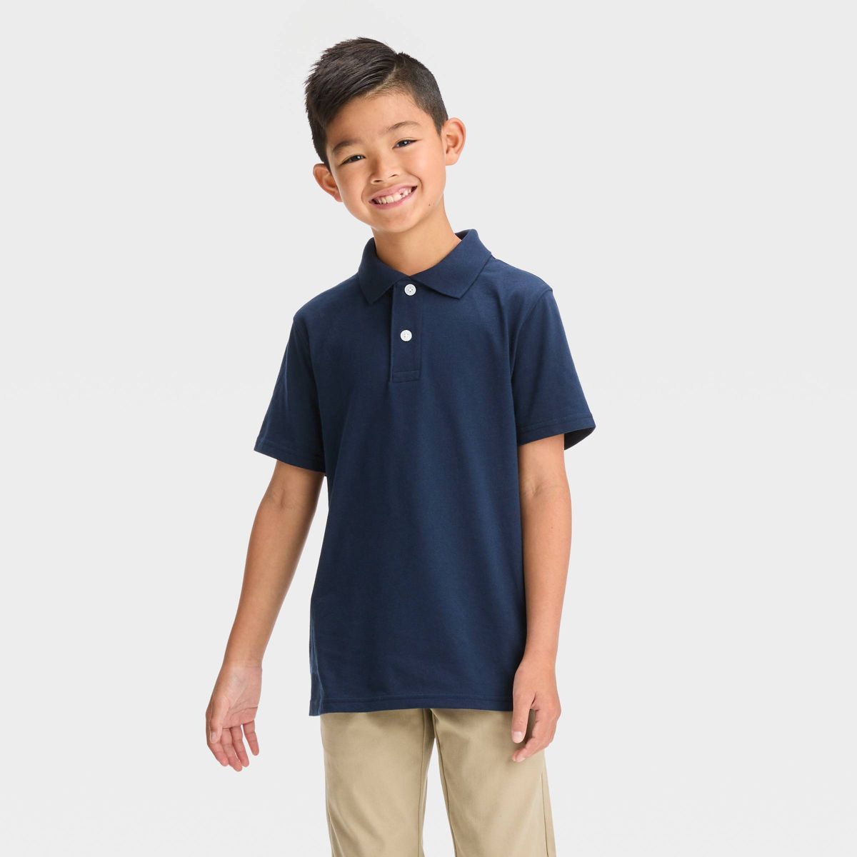 Boys' Short Sleeve Uniform Polo T-Shirt - Cat & Jack™ | Target