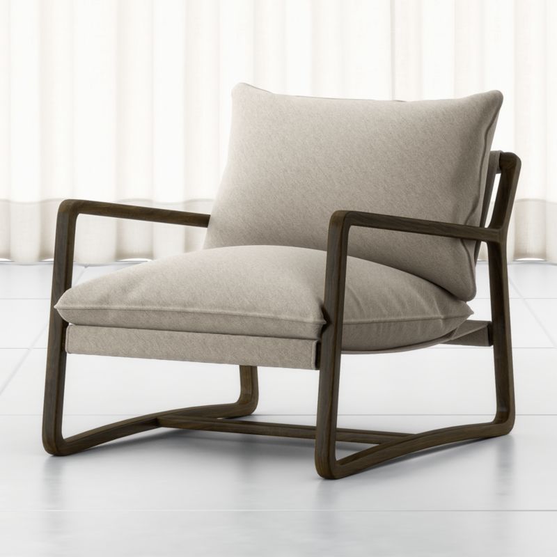 Polly Ivory Accent Chair + Reviews | Crate and Barrel | Crate & Barrel