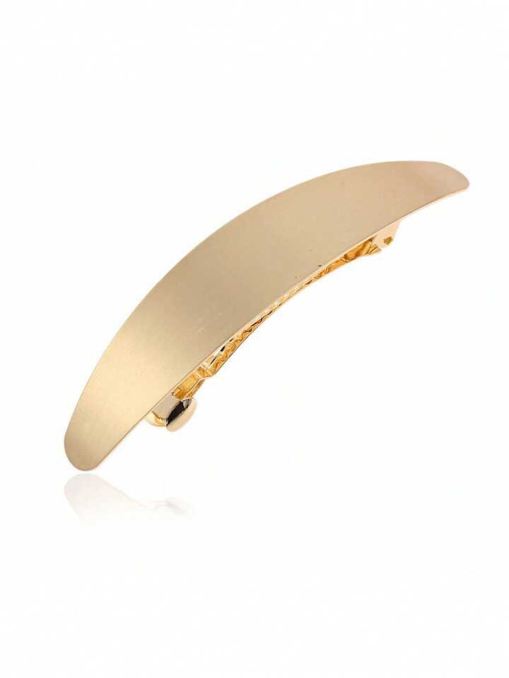 1-Piece Set - French Metal Oval Hair Clip, Fashionable Women's Hair Accessory, Anti-Slip Simple H... | SHEIN