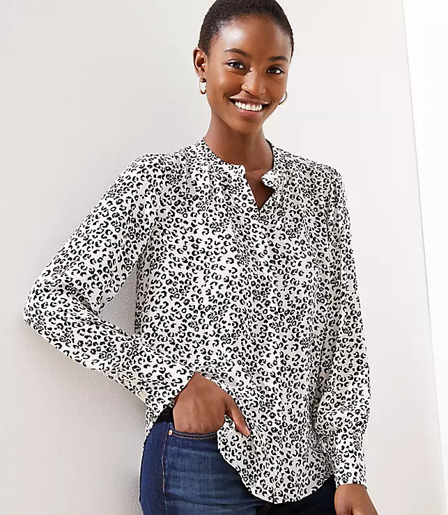 Crossover Yoke Shirt | LOFT