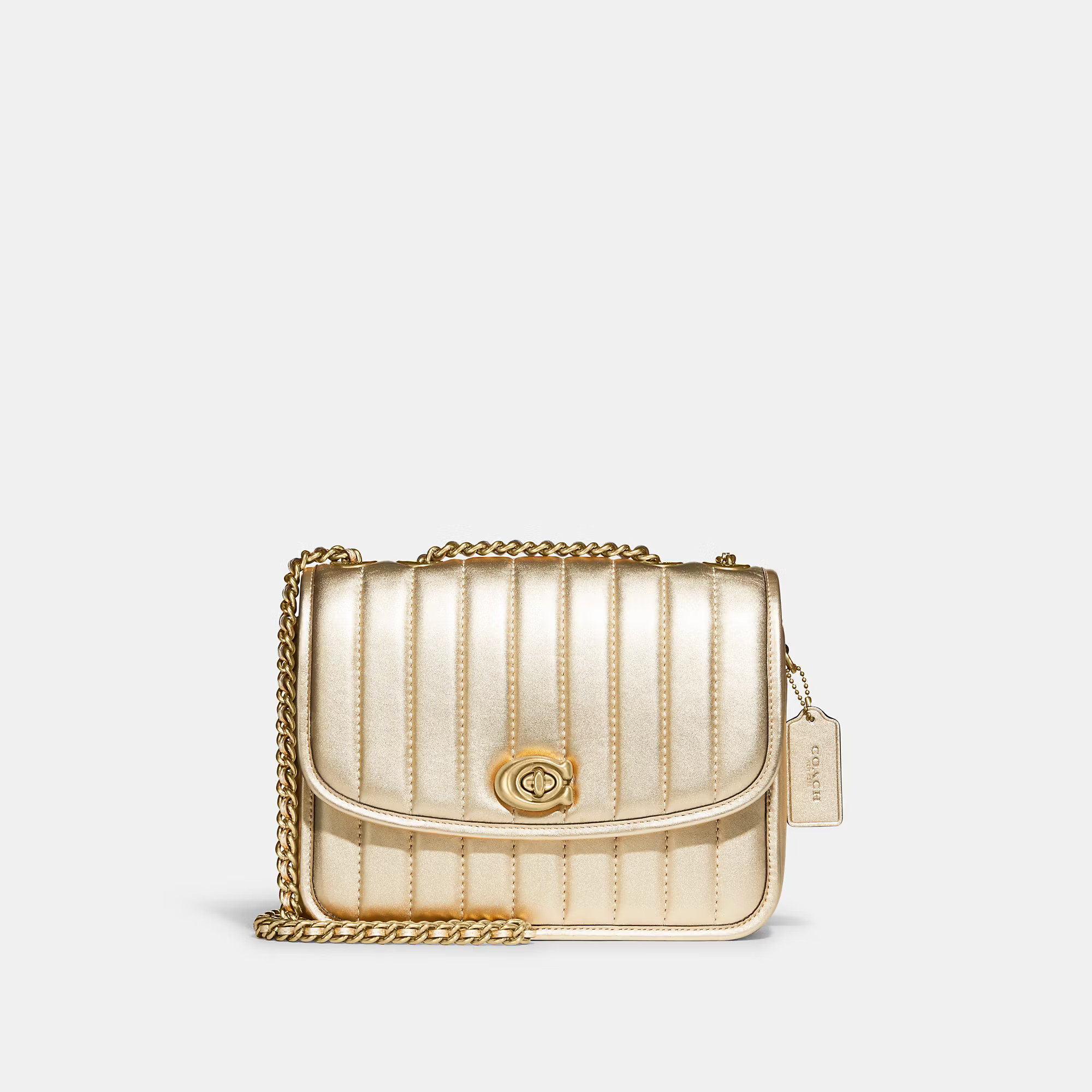 Coach Outlet Madison Shoulder Bag With Quilting - Yellow | Coach Outlet US