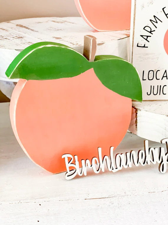 Wood Peach Rustic Peach Peach Decor Peach Theme Peach | Etsy | Etsy (US)