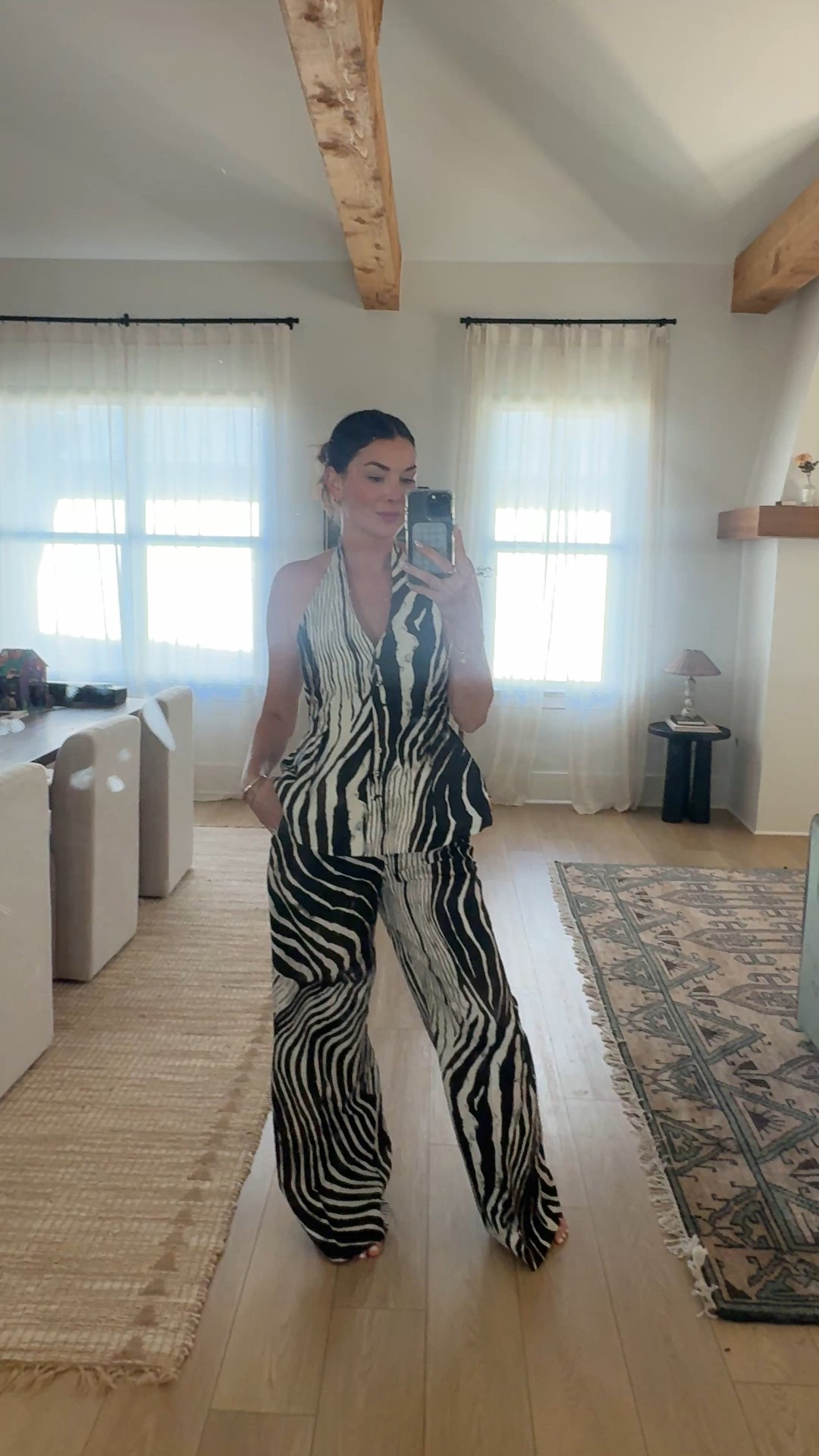 How cute is the zebra print linen set?! I got for our trip to Carmel next month 🤩🤗 such a great little vacation outfit! 

Pants would also be great to mix and match with a more neutral top + leather jacket 

#LTKSeasonal #LTKStyleTip #LTKTravel