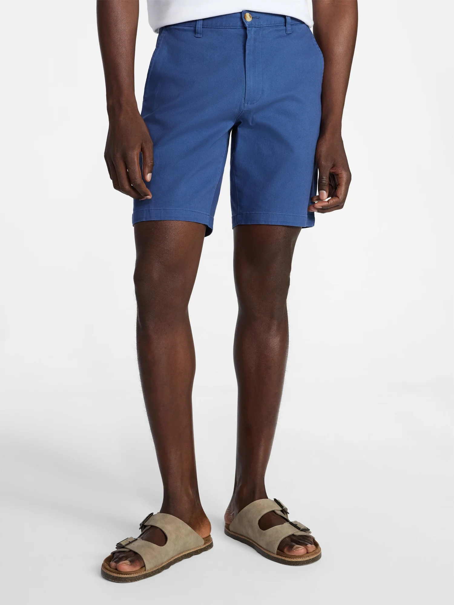 George Men's and Big Men's Stretch Twill Flat Front Shorts, 9" Inseam, Sizes 30-46 | Walmart (US)