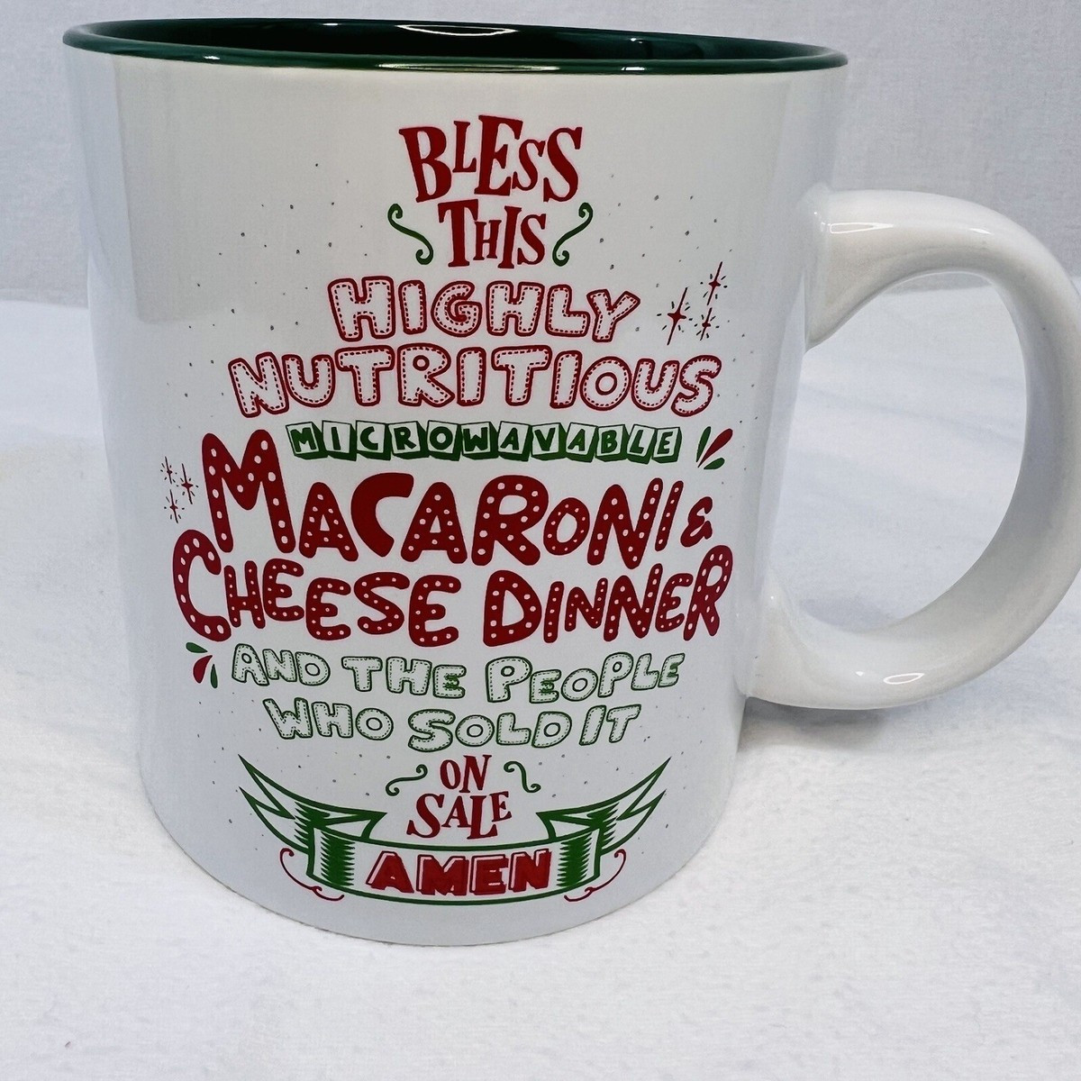 HOME ALONE Coffee Mug Bless This Macaroni Cheese Dinner 20oz Silver Buffalo | eBay US