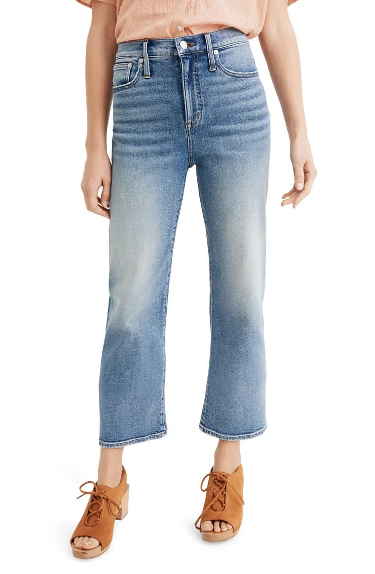Slim Wide Leg Crop Jeans | Nordstrom