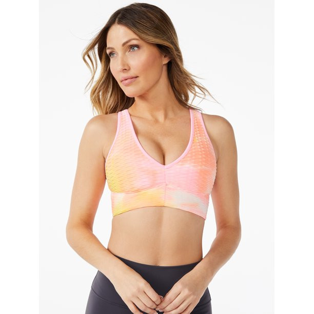 Sofia Active by Sofia Vergara Women's Textured Longline Sports Bra - Walmart.com | Walmart (US)