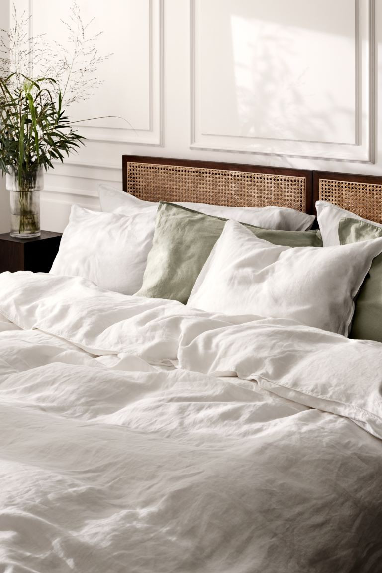 Linen single duvet cover set | H&M (UK, MY, IN, SG, PH, TW, HK)