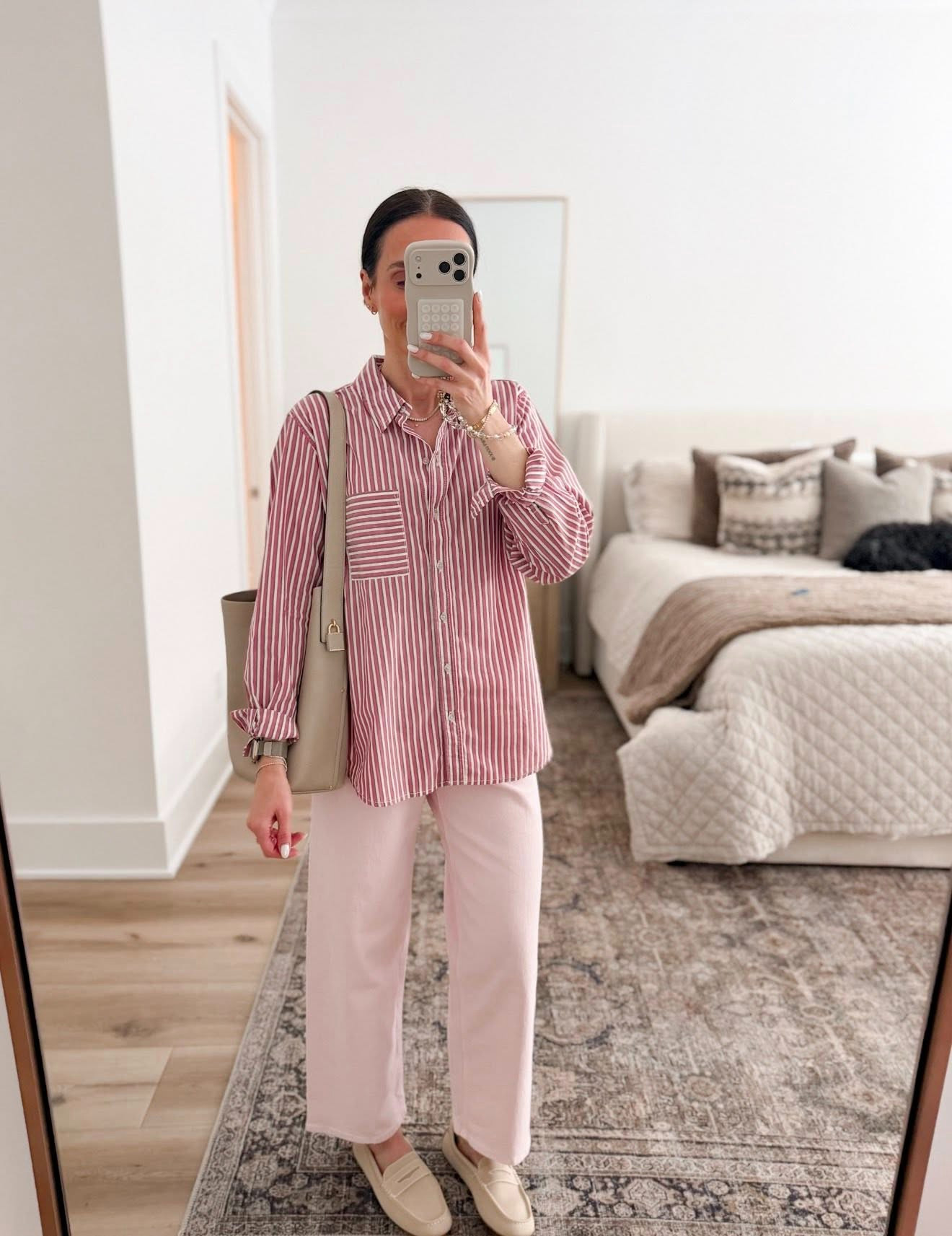 BEST SELLER! Target button down, spring outfit 2026, summer outfit, striped button down, business casual, annabrstyle 
 

#LTKWorkwear #LTKootd #LTKSeasonal