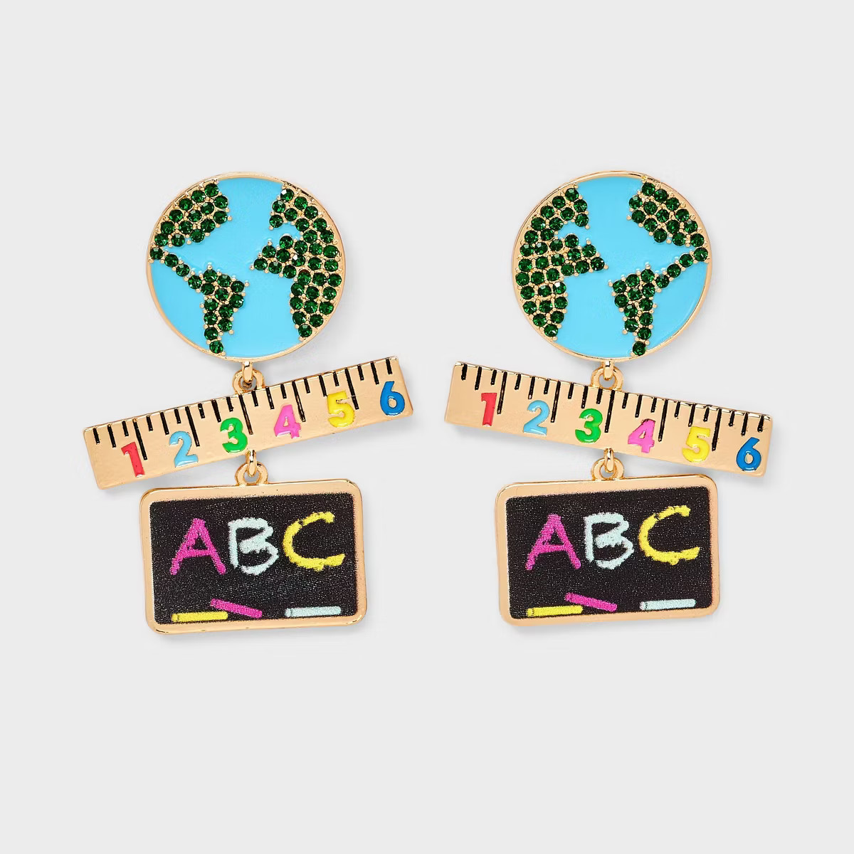 SUGARFIX by BaubleBar Cubic Zirconia Brainy Bunch Statement Earrings - Gold | Target