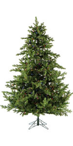 Fraser Hill Farm 7.5-Ft. Foxtail Pine Artificial Christmas Tree with Stand and No Lights, Unlit F... | Amazon (US)