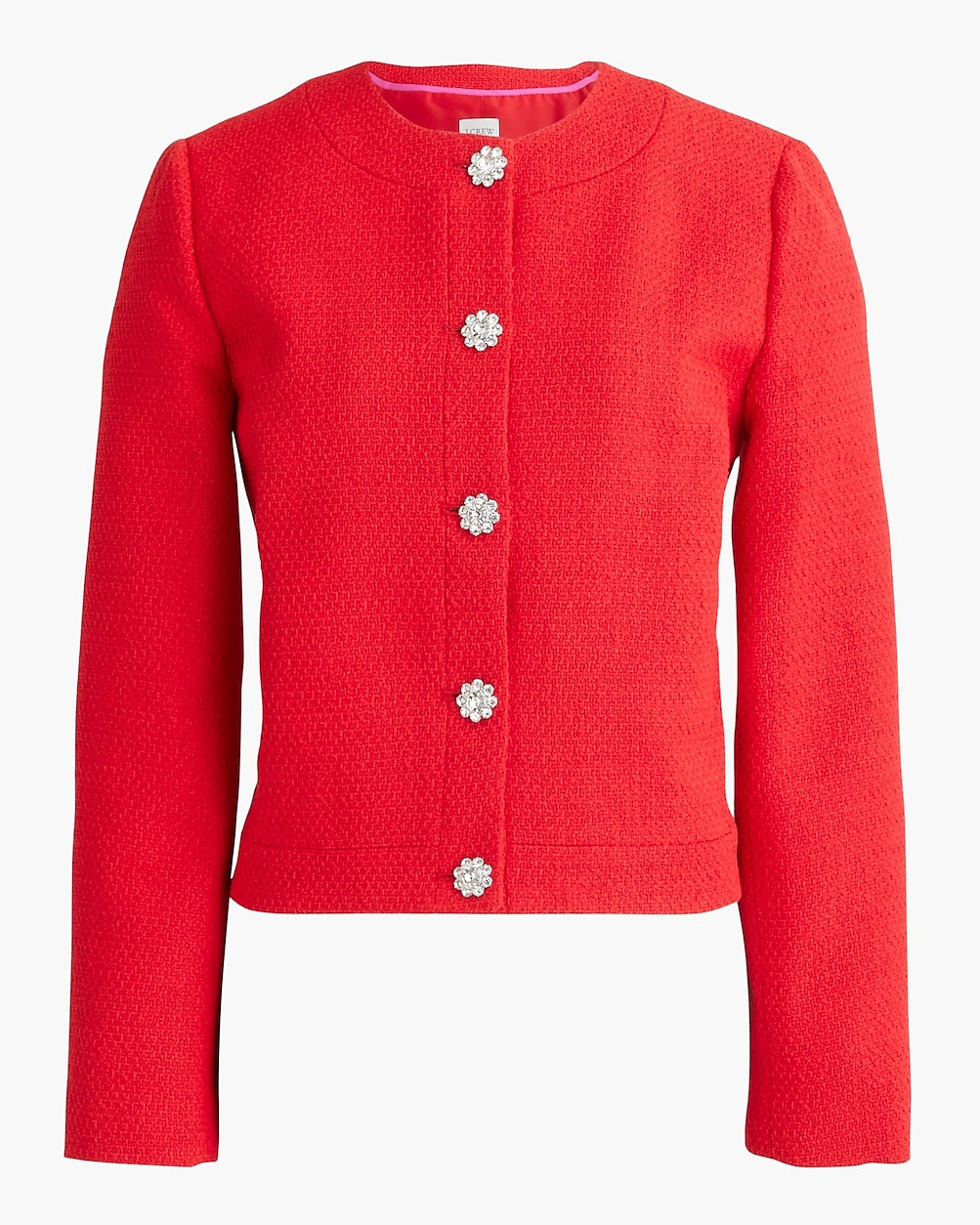 Tweed lady jacket with jeweled buttons | J.Crew Factory