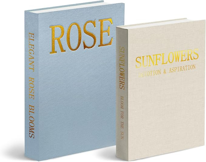 Decorative Books Box, Stackable Linen Faux Books, Photo Storage Box, Hidden Storage Boxes for Cof... | Amazon (US)