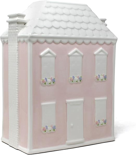Child to Cherish Ceramic Bank for Girls, Pink Dollhouse | Amazon (US)