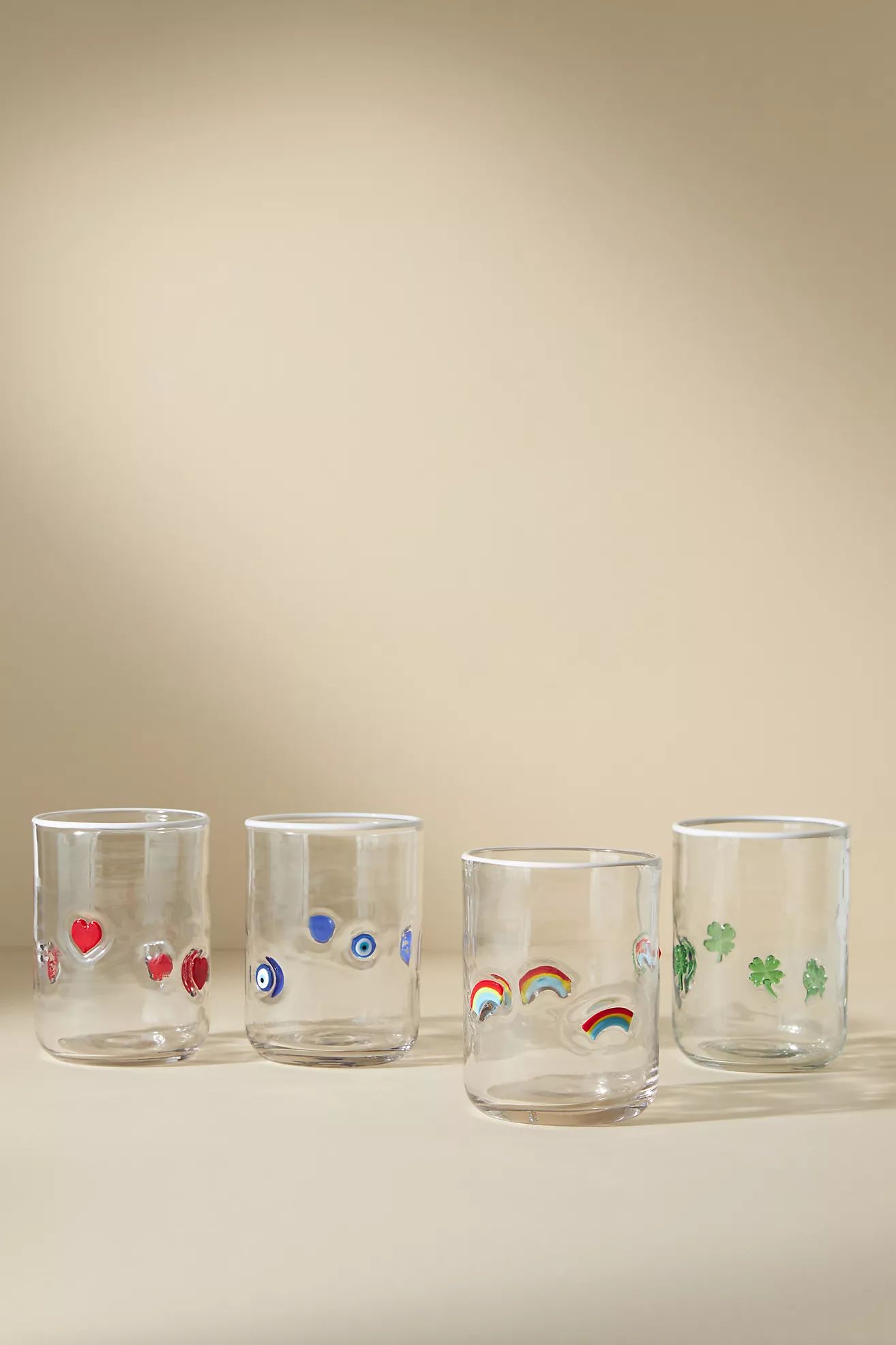 Lucky Charm Juice Tumbler Icon Glasses, Set of 4 | Anthropologie (UK)