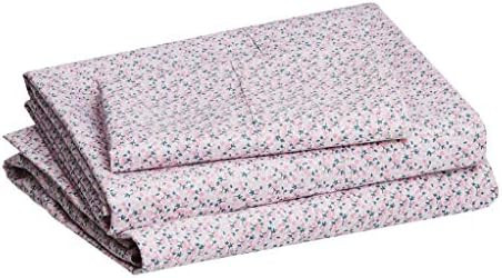 Amazon Basics Lightweight Super Soft Easy Care Microfiber Bed Sheet Set with 14” Deep Pockets - Twin | Amazon (US)