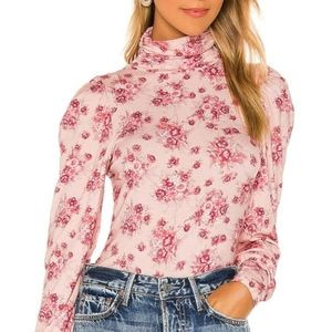 Loveshackfancy Vienna Tee Magenta Floral Long Sleeve Size Large | Poshmark