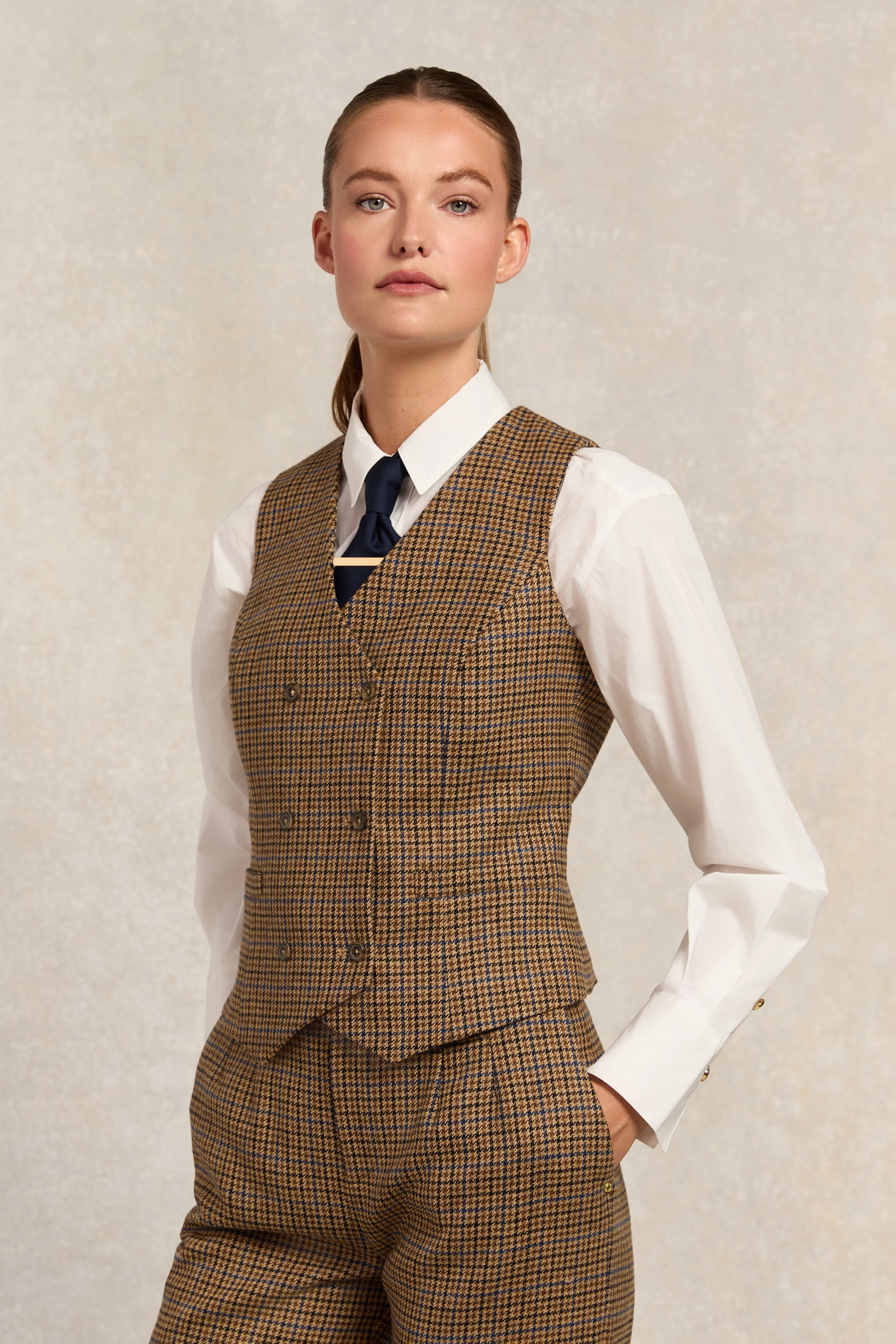 Kensington Waistcoat (Abbot Check Tweed) | Holland Cooper
