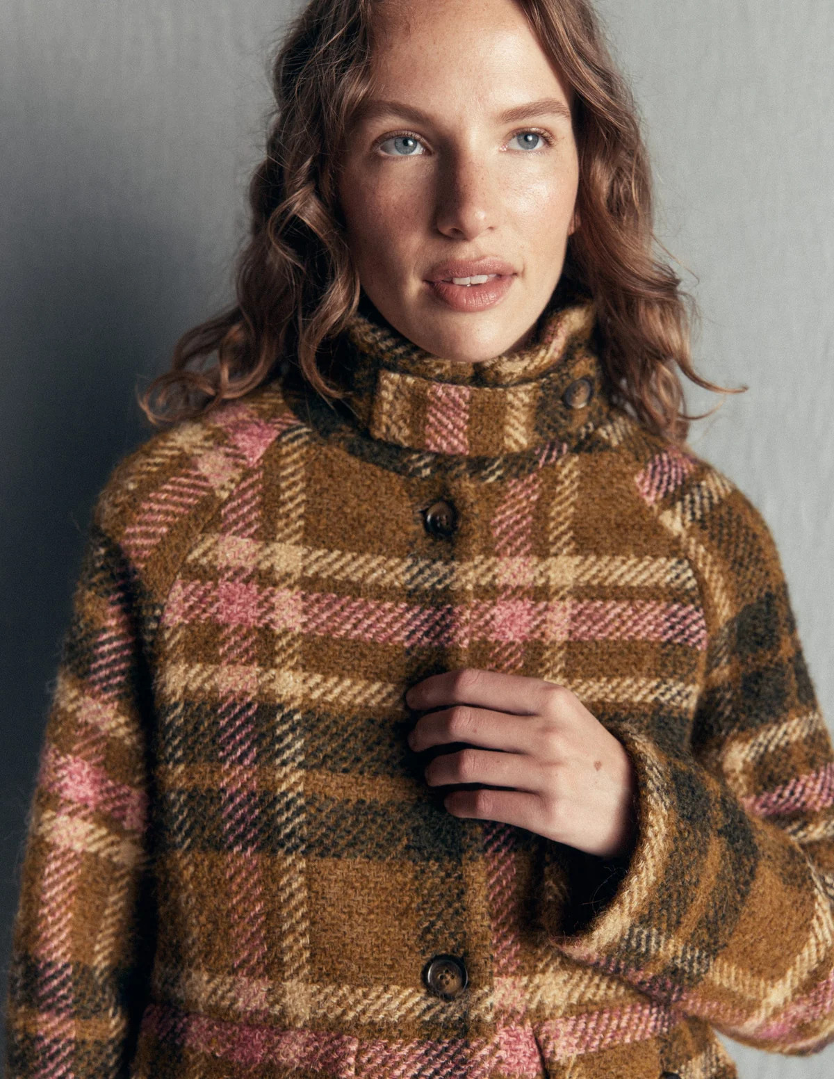 Short Funnel Neck Wool Coat
                    
                      
                        G... | Boden (US)