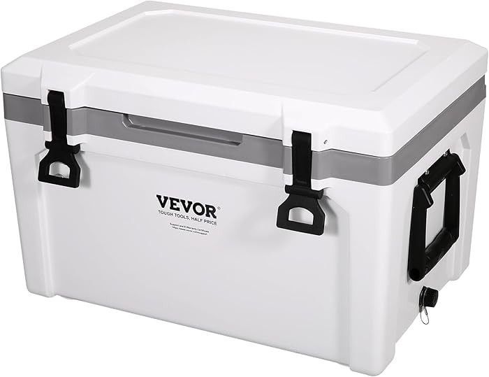 VEVOR Ultra-Light Hard Cooler, Ice Retention Cooler with Heavy Duty Handle, Ice Chest Lunch Box f... | Amazon (US)