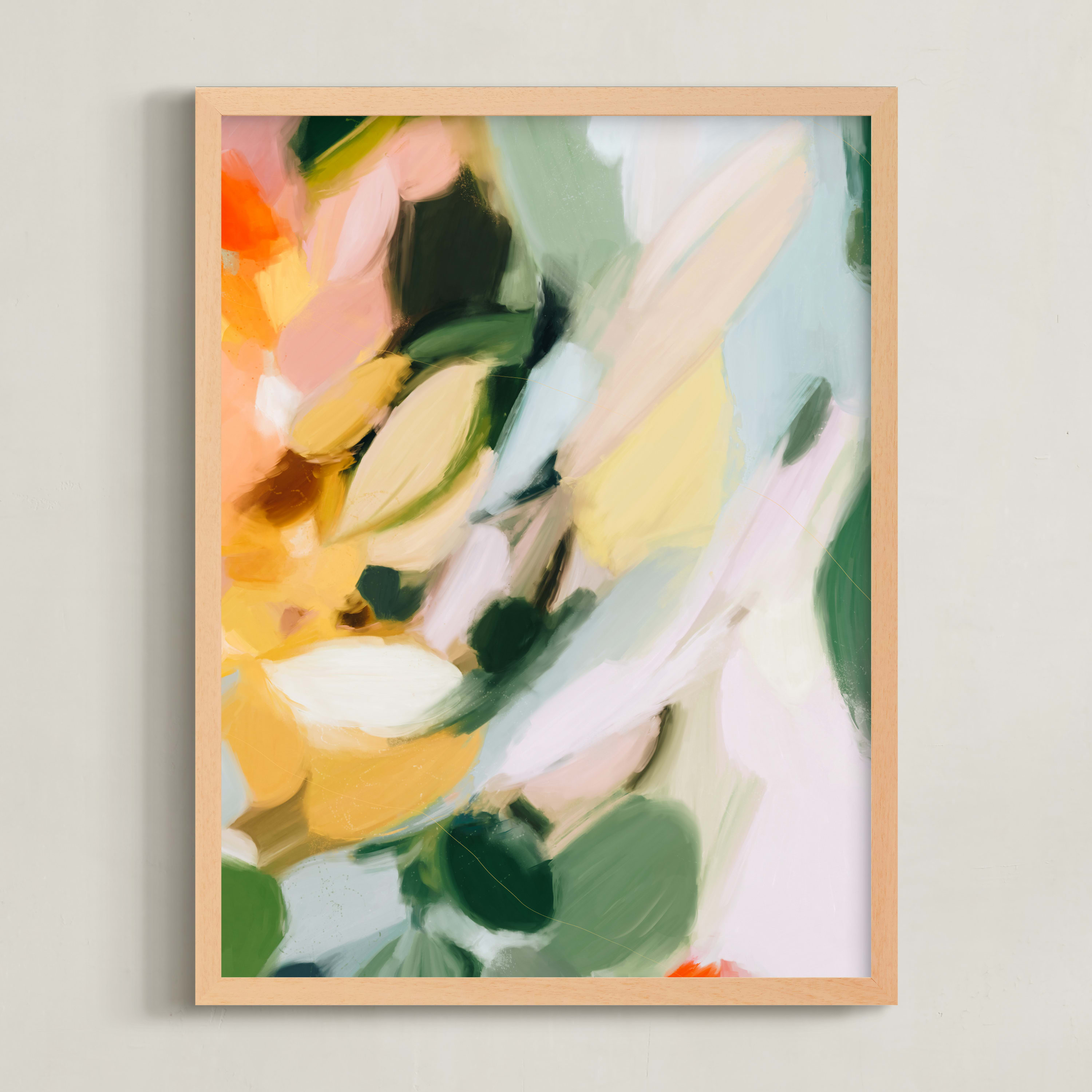 "Petals and Leaves" - Painting Limited Edition Art Print by Parima Studio. | Minted