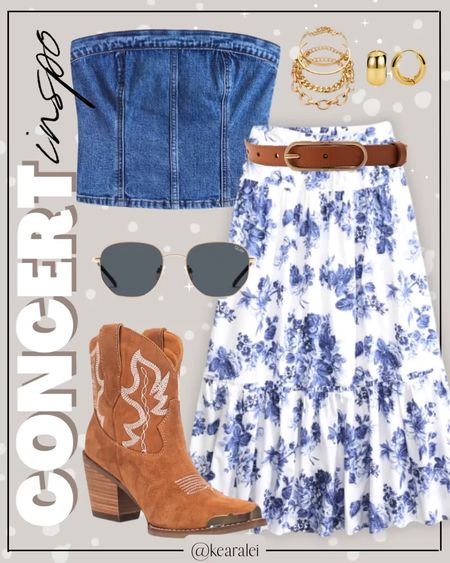 Country concert outfit festival outfits Nashville outfit denim tube top corset sleeveless shirt denim vest with white and blue floral maxi skirt tiered skirt brown skinny belt and brown leather cowboy boots cowgirl boot tall boots straw cowgirl hat cowboy hats summer outfit fair rodeo carnival Nordstrom Amazon 
.
Work dress outfits wedding guest dresses teacheroutfit workwear red maroon floral dress with beige ivory leather jacket and tall knee high beige boots taupe quilted purse || #Abercrombie #amazon #nordstrom
.
.
teacher outfits, business casual, casual outfits, neutrals, street style, Midi skirt, Maxi Dress, Swimsuit, Bikini, Travel, skinny Jeans, Puffer Jackets, Concert Outfits, Cocktail Dresses, Sweater dress, Sweaters, cardigans Fleece Pullovers, hoodies, button-downs, Oversized Sweatshirts, Jeans, High Waisted Leggings, dresses, joggers, fall Fashion, winter fashion, leather jacket, Sherpa jackets, Deals, shacket, Plaid Shirt Jackets, apple watch bands, lounge set, Date Night Outfits, Vacation outfits, Mom jeans, shorts, sunglasses, Disney outfits, Romper, jumpsuit, Airport outfits, biker shorts, Weekender bag, plus size fashion, Stanley cup tumbler, Work blazers, Work Wear, workwear

boots booties take over the knee, ankle boots, Chelsea boots, combat boots, pointed toe, chunky sole, heel, sneakers, slip on shoes, Nike, adidas, vans, dr. marten’s, ugg slippers, golden goose, sandals, high heels, loafers, Birkenstock Birkenstocks, 

Wedding Guest Dresses, Bachelorette Party, White Dresses, bridesmaid dresses, cocktail dress, Bridal shower dress, bride, wedding guest outfit

Target, Abercrombie and fitch, Amazon, Shein, Nordstrom, H&M, forever 21, forever21, Walmart, asos, Nordstrom rack, Nike, adidas, Vans, Quay, Tarte, Sephora 


#LTKSeasonal #LTKSummerSales #LTKStyleTip