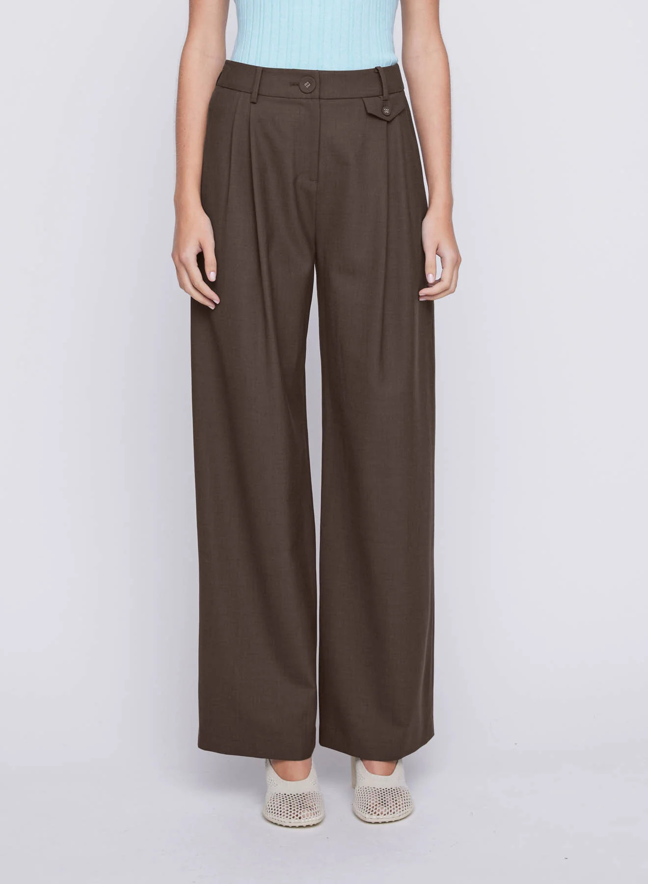 NICO PANTS (CHOCOLATE) | Anna Quan (Global)
