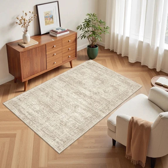 Roxstand Washable Rugs 3x5, Vintage Distressed Small Area Rugs for Kitchen Floor Entryway, Non Sl... | Walmart (US)