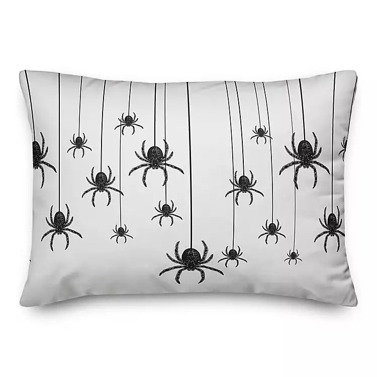 Hanging Spiders Halloween Pillow | Kirkland's Home
