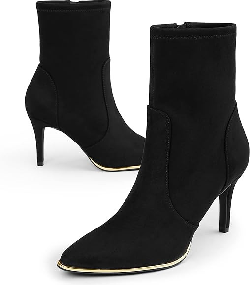 Arromic Women's Ankle Boots Pointed Toe Sexy Stiletto High Heels Ankle Booties Lightweight Comfor... | Amazon (US)