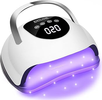 Wisdompark LED Nail Lamp 220W for Gel Nails Fast Curing Dryer with 57pcs Lamp Beads 4 Timers Prof... | Amazon (US)